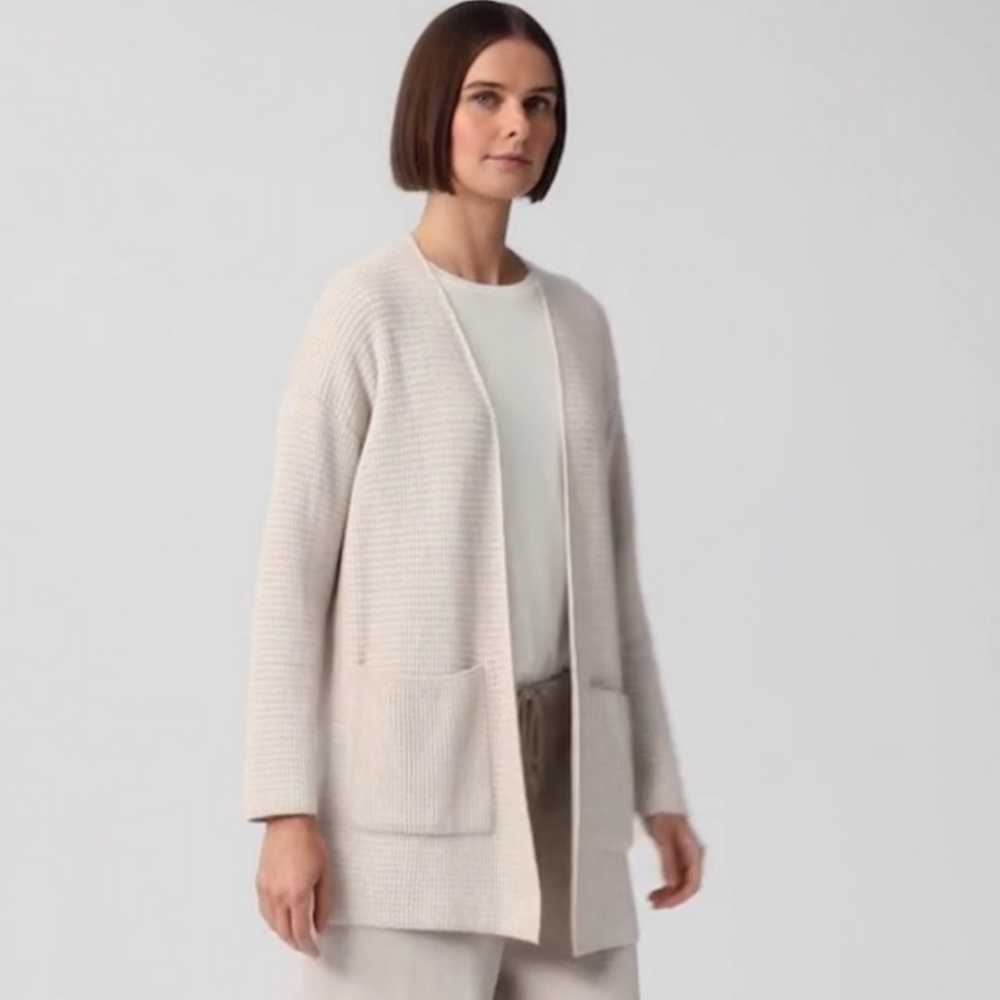 Eileen Fisher Cotton Blend Cardigan
